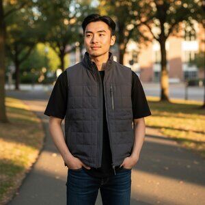 Orvis Charcoal Quilted Vest